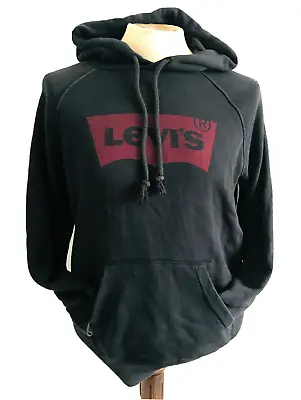 Buy Levi's Red Tag Graphic On Black MEDIUM (actual) 38 -42  Chest Hoodie Pullover • 4.95£