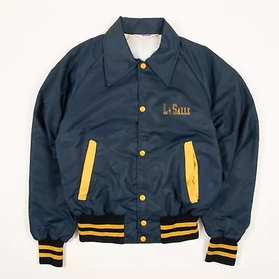 Buy Vintage La Salle Bomber Jacket Varsity Jacket Made In The USA 3216 • 29.99£