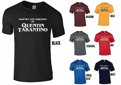 Buy Written & Directed By Quentin Tarantino T-Shirt - WHITE Print - Pulp Fiction  • 13.15£