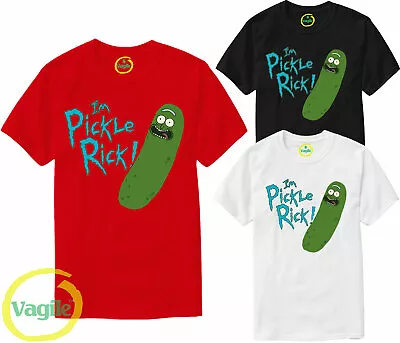 Buy Pickle Rick Face From Rick And Morty Funny Adult Swim Schwifty Tshirt S-3xl Uk • 8.54£