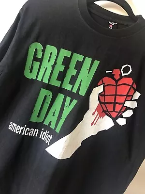Buy Green Day T Shirt American Idiot Black Large 2005 Band Rock @ T.G Retro Festival • 11.99£