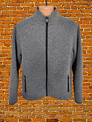Buy Mens Blue Harbour Size Uk Medium Denim Mix Fleece Lined Outdoor Jacket Coat Zip • 12.99£