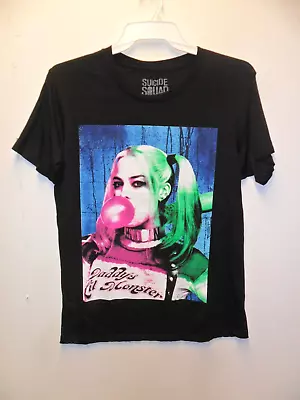 Buy SUICIDE SQUAD Women's S/S T-Shirt DADDYS LIL MONSTER - Black - Medium - NWT • 22.68£