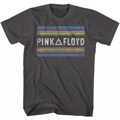 Buy Pink Floyd Between Rainbow Stripes Men's T Shirt Psychedelic Music Merch • 40.39£