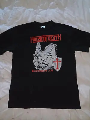Buy Manowar XL T-shirt New Vintage House Of Death Birmingham 2011 FanClub Concert • 5.55£