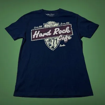 Buy Hard Rock Cafe T-Shirt Graphic Band Tee Music Travel Size Medium Berlin Germany • 12.95£