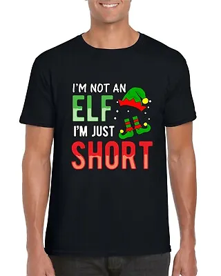 Buy I'm Not An Elf I'm Just Short T-Shirt, Christmas Secret Santa Joke Xmas Day Top • 8.99£