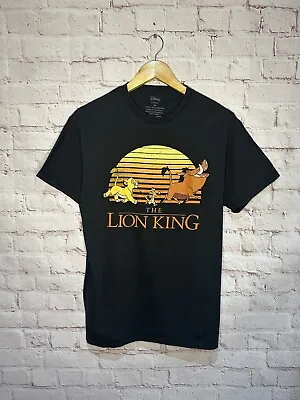Buy Disney The Lion King Graphic Print Movie T Shirt Sunset Cartoon Size Medium • 9.99£