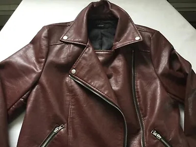 Buy Forever 21 Brand Women’s Faux Leather Biker-Style Jacket - Nice! • 14.17£