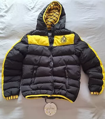 Buy Harry Potter - House Hufflepuff Official Unisex Puffer Jacket XS Brand New • 20£