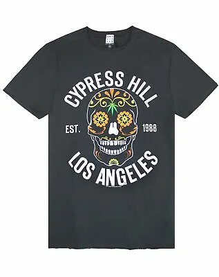 Buy Amplified Cypress Hill Floral Skull Mens T-Shirt • 22.99£