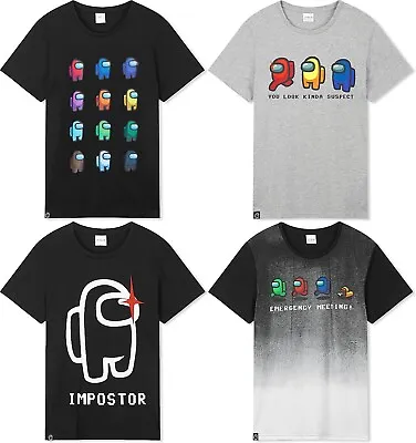 Buy Among Us T-Shirts For Boys Kids Crewmates & Impostor Print Short Sleeve Top • 7.99£