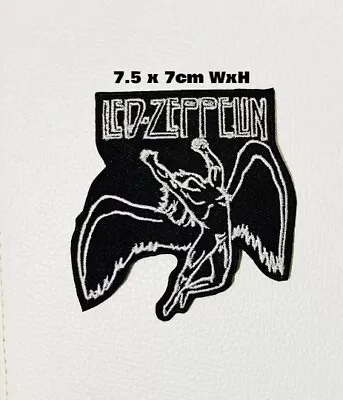 Buy Led Zeppelin Music Band Patch Sew/Iron On Embroidered Badge Jacket Jeans Bag 627 • 3£