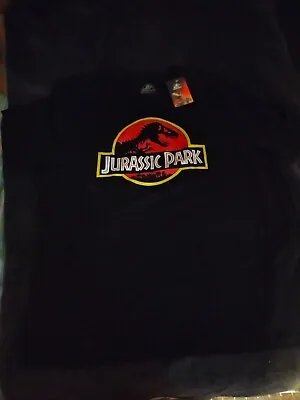 Buy Jurassic World Park Black T-shirt Size Xxl New With Tags • 8£