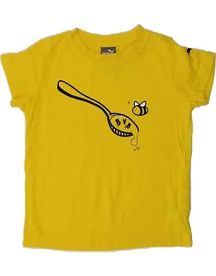 Buy PUMA Baby Boys BVB Dortmund Graphic T-Shirt Top 18-24 Months Yellow Cotton AA29 • 9.42£