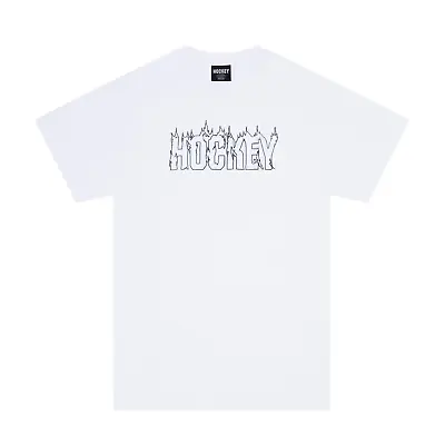 Buy Genuine Hockey Up In Flames T-Shirt - White • 40.99£