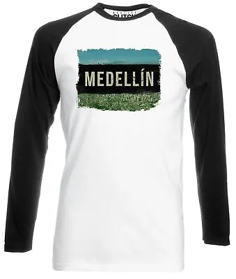 Buy Medellin Long Sleeve Baseball Men's T-Shirt Narcos Drugs Colombia Pablo Escobar • 15.99£