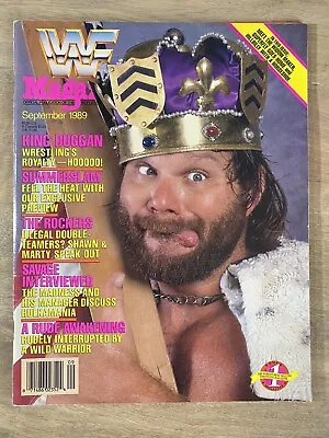 Buy WWF Magazine September 1989 Hacksaw Jim Duggan  Merch Catalog Included • 15.75£