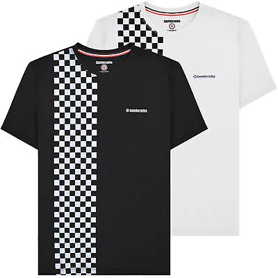 Buy Mens Lambretta Classic Retro Two Tone Stripe Mod Ska T-Shirt Sizes M To 4XL • 13.99£
