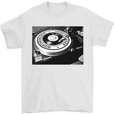 Buy Northern Soul Turntable DJ Decks Vinyl Mens T-Shirt 100% Cotton • 9.48£