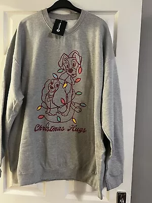Buy Women’s Brands In Disney Lady & Tramp Christmas Sweatshirt / Jumper Size XXL New • 18£