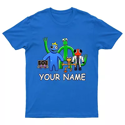 Buy Personalised Kids Rainbow Friends T-Shirt Any Name Birthday Boys Girls Tee Gift • 8.99£
