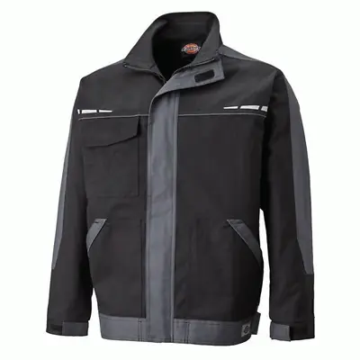 Buy Dickies Work Jacket Mens Size M 40  GDT Lightweight Coat Black Grey • 9.95£