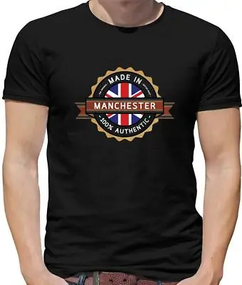 Buy Made In MANCHESTER Mens T-Shirt - United - Utd - Town - City - Hometown • 13.95£