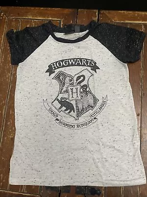 Buy Hogwarts Harry Potter Tshirt Ladies Size 8 Grey  • 0.99£