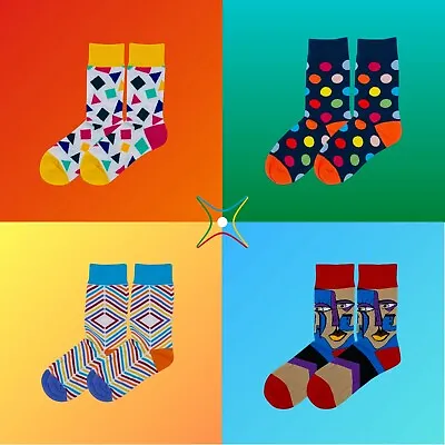 Buy Socks YEAHSTOCK Novelty Fun And Multicoloured Unisex Cotton - One Size • 3.90£