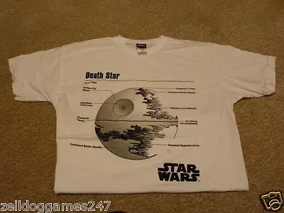 Buy Official Star Wars Death Star White Medium T-shirt Limited Edition - Brand New • 11.99£