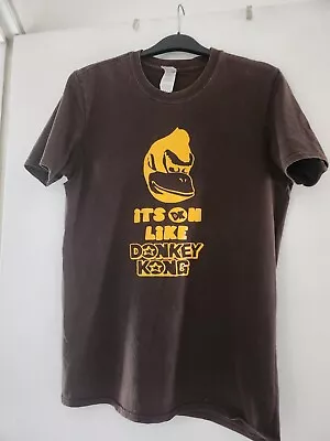 Buy Mens Tshirt Donley Kong Dark Brown Size Medium 19  • 6£