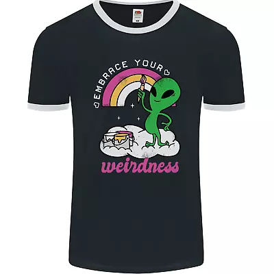 Buy Alien Embrace Your Weirdness Funny LGBT Mens Ringer T-Shirt FotL • 8.99£
