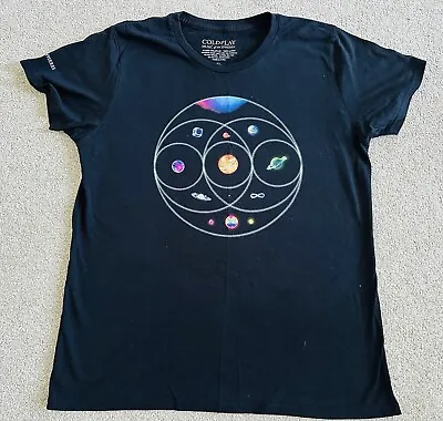 Buy Coldplay Music Of The Spheres Women's XL Extra Large 2022 World Tour T-Shirt Top • 19.99£
