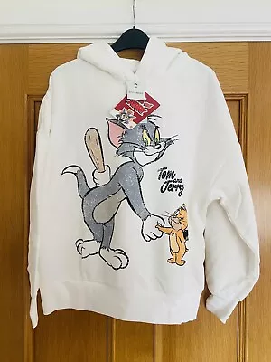 Buy Womens Reserved Tom And Jerry Hoodie With Hood • 18.99£