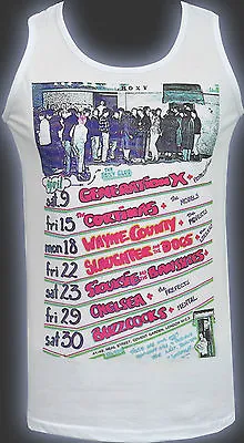 Buy Mens Vest Roxy Club Cortinas Buzzcocks Slaughter And The Dogs Gen X S-5xl • 16.50£