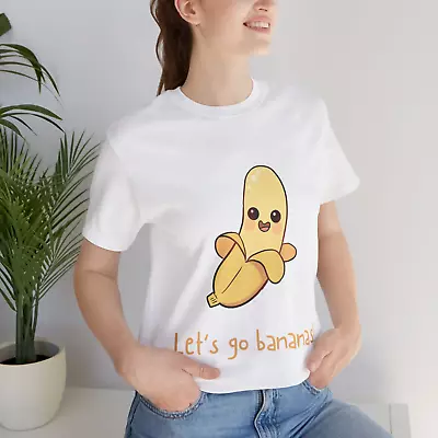 Buy Cute Kawaii T Shirt Harajuku Men’s Women’s Banana Quote Anime Japanese Korean • 14.99£