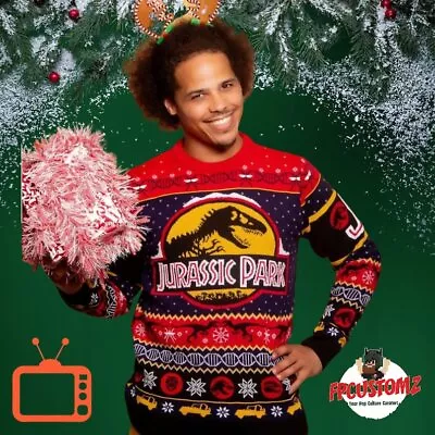 Buy Jurassic Park Christmas Jumper Christmas Ugly Sweater • 36.85£
