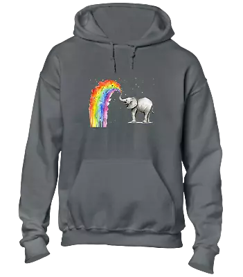 Buy Elephant Painting Rainbow Hoody Hoodie Cute Funny Fashion Design Top Animal • 16.99£
