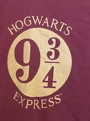 Buy Children Harry Potters T Shirt Hogwarts Age 11-12 Burgundy • 5£