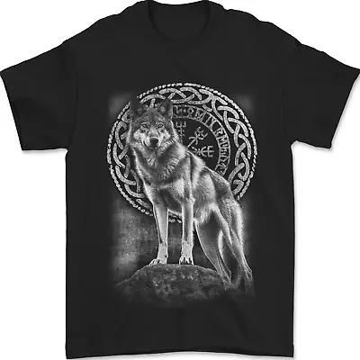 Buy Nordic Wolf Viking Mens T-Shirt 100% Cotton • 10.49£