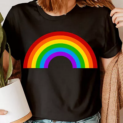 Buy Rainbow Cute Girls Summer Fit Classic Novelty Womens T-Shirts Tee Top #NED • 3.99£