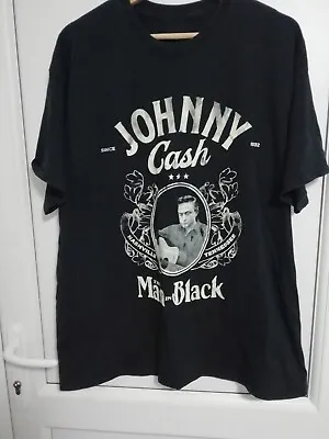Buy Vintage Johnny Cash Man In Black XLarge Cotton T-Shirt American Legend Official • 14.99£