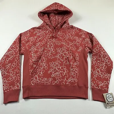 Buy Champion Reverse Weave Floral Sweatshirt Fleece Hoodie Coral Salmon Small • 38£