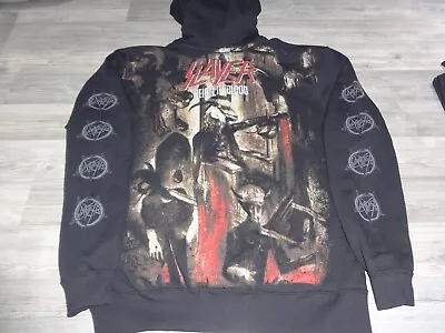 Buy Slayer Zip Hoodie Thrash Metal US-Import M.O.D Overkill Carnivore Exodus Dio • 60.54£