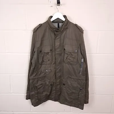 Buy MARC O POLO Jacket Mens 2XL Military M65 Field Coat Hooded Canvas Olive Khaki • 32.90£