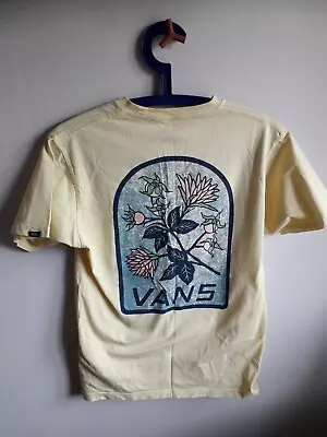 Buy Vans Men's T-Shirt Small Flower Da Vinci Yellow Skateboarding  Hoodie • 9.99£