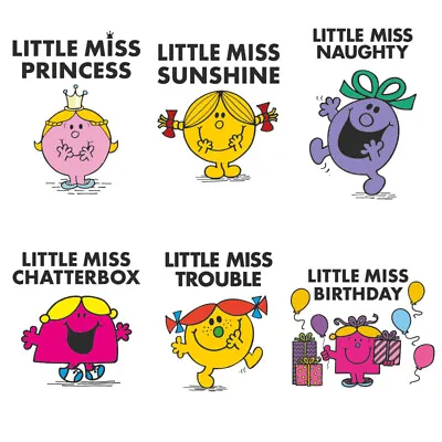 Buy Little Miss Designs Kids Book Princess Birthday Gift Iron On Tshirt Transfer • 2.99£