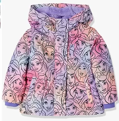 Buy Girl's Spotted Zebra Disney Princess Puffer Jacket, Pink, Age 10 Yrs - RRP £65 • 19.99£