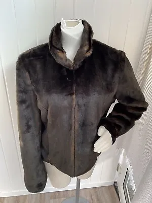 Buy M&S Limited Collection Faux Fur Lined Jacket Size 18 • 14.99£